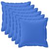 vidaXL Kissenbezug 6 stk. HOUTEN K&ouml;nigsblau 70 x 70 cm Polyester