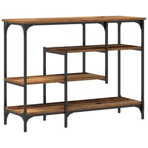 vidaXL Konsolentisch Altholz 100 x 35 x 75 cm Schichtholz und Metall