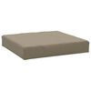 vidaXL Palettenkissen Taupe 60x60x9,5 cm Oxford-Gewebe
