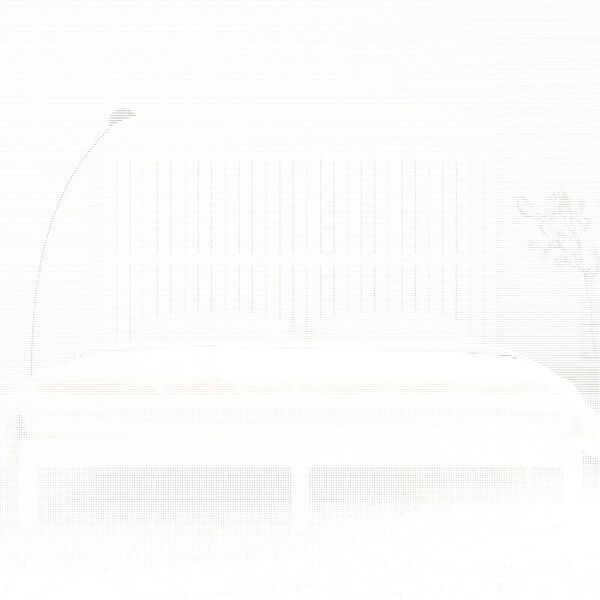 vidaXL Wand-Kopfteil Wei&szlig; 185x3x110 cm Massivholz Kiefer