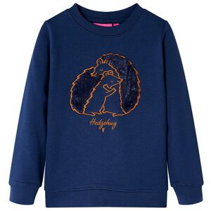 Kinder-Sweatshirt Marineblau 104