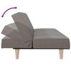 vidaXL Schlafsofa Taupe Stoff