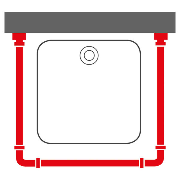Sealskin Duschvorhangstange Wei&szlig;