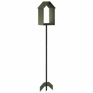 vidaXL Vogel-Feeder Stahl Olivgr&uuml;n