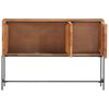 vidaXL Sideboard 110x28x76 cm Massivholz Akazie
