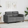 vidaXL 2-Sitzer-Sofa Dunkelgrau 120 cm Mikrofasergewebe