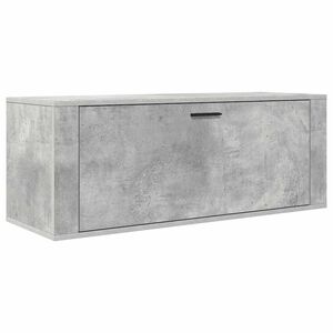 vidaXL Wand-Schuhschrank Betongrau 100x35x38 cm Holzwerkstoff