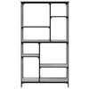 vidaXL B&uuml;cherregal Grau Sonoma 99x35,5x176 cm Holzwerkstoff und Stahl