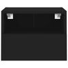 vidaXL TV-Wandschrank Schwarz 40x30x30 cm Holzwerkstoff