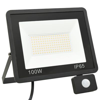 vidaXL LED-Fluter mit Sensor 100 W Warmweiß