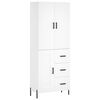 vidaXL Highboard Wei&szlig; 69,5x34x180 cm Holzwerkstoff