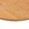 vidaXL Tischplatte Hellbraun 80x40x2 cm Massivholz Eiche Oval