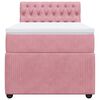 vidaXL Boxspringbett mit Matratze Rosa 100x200 cm Samt