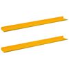 vidaXL Schwebendes Regal 2 stk. Senfgelb 80 x 9 x 2,5 cm Stahl