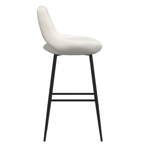 vidaXL Barhocker Creme Samt