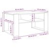 vidaXL Couchtisch mit Speicher Altholz 92 x 53 x 45 cm Holzwerkstoff