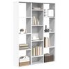 vidaXL Raumteiler/B&uuml;cherregal Wei&szlig; 100x24x140 cm Holzwerkstoff