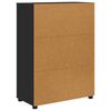 vidaXL Badezimmerschrank Schwarz 72,5 x 36,5 x 100 cm Holzwerkstoff