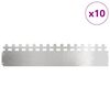 vidaXL Rasenkanten 10 pcs Silber 103 x 0,05 x 22 cm Edelstahl