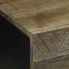 vidaXL Couchtisch Hellgrau 80x50x40 cm Massivholz Mango