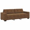 vidaXL Sofa 3 pcs Beige Leinenmischgewebe