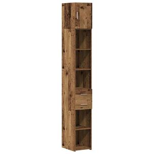 vidaXL Aufbewahrungsschrank 2 stk. Altholz 30 x 42,5 x 225 cm