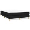 vidaXL Boxspringbettgestell Schwarz 140x200 cm Stoff