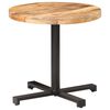 vidaXL Bistrotisch Rund Ø80x75 cm Raues Mangoholz