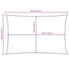 vidaXL Sonnensegel Oxford-Gewebe Rechteckig 4x7 m Blau