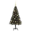 vidaXL Weihnachtsbaum mit 150 LEDs mit St&auml;nder Schwarz 120 cm PVC