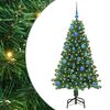 vidaXL K&uuml;nstlicher Weihnachtsbaum mit 150 LEDs mit St&auml;nder Gr&uuml;n 150 cm