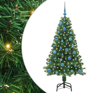 vidaXL K&uuml;nstlicher Weihnachtsbaum mit 150 LEDs mit St&auml;nder Gr&uuml;n 150 cm