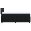 vidaXL Boxspringbett mit Matratze Schwarz 90x200 cm Samt