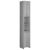 vidaXL Badezimmerschrank Grau Sonoma 30x30x183,5 cm Holzwerkstoff
