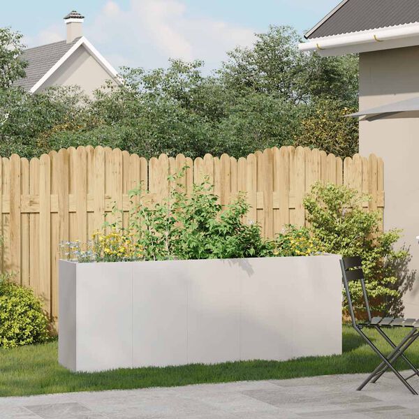 vidaXL Pflanzk&uuml;bel 200x40x80 cm Edelstahl