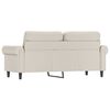 vidaXL 2-Sitzer-Sofa Creme 140 cm Kunstleder