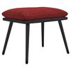 vidaXL Fu&szlig;hocker Weinrot 45x29,5x35 cm Stoff und Kunstleder