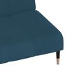 vidaXL Schlafsofa 2-Sitzer Blau Samt