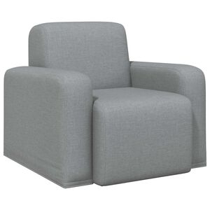 vidaXL Sessel Hellgrau Stoff