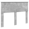 vidaXL Bettrahmen mit Kopfteil Beton Grau 135 x 190 cm Holzwerkstoff