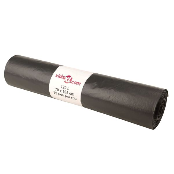 vidaXL Müllsäcke 250 Stk. Schwarz 120 L