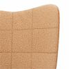 vidaXL Sessel Beige 62 x 67 x 95,5 cm Sherpa-Stoff