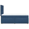 vidaXL Boxspringbett mit Matratze Blau 100x200 cm Stoff