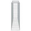 vidaXL Gabionen mit Hochbogen 15 Stk 400x50x160/180cm Verzinktes Eisen