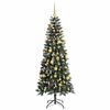 vidaXL K&uuml;nstlicher Weihnachtsbaum mit 300 LEDs mit St&auml;nder Gr&uuml;n 180 cm