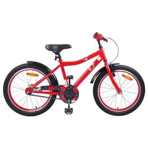 vidaXL Kinderfahrrad 18 Zoll f&uuml;r 5-7 Jahre alt Rot
