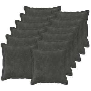 vidaXL Kissenbezug 12 stk. HOUTEN Anthrazit 40 x 40 cm
