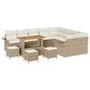 vidaXL Garten-Sofa-Set 13 stk. 12-Sitzanzahl Beige und Creme