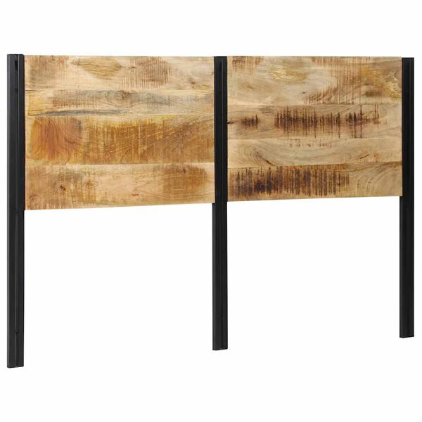 vidaXL Kopfteil 160 cm Massivholz Mango und Eisen
