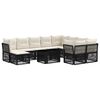 vidaXL Gartensofa-set 11 stk. Schwarz Poly-Rattan